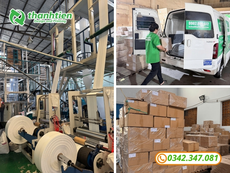 Xưởng in ấn bao bì và sản xuất tại Thành Tiến
