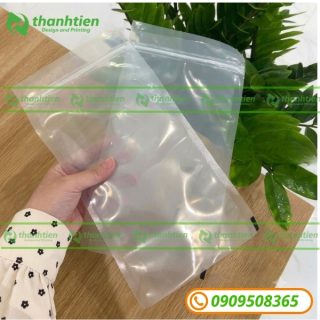 Bao bì hút chân không có khóa zip