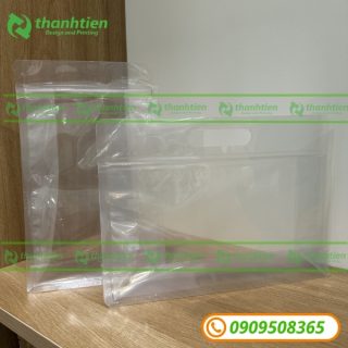 Bao zip 8 cạnh trong suốt