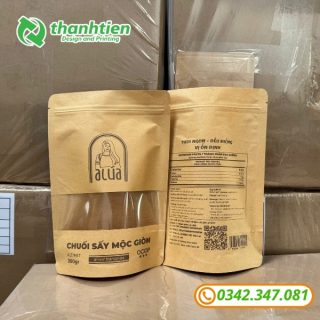 Bao zip giấy kraft có cửa sổ
