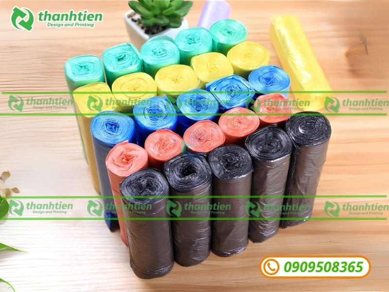 Bịch đựng rác công nghiệp nhiều màu