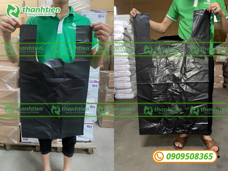 Bịch rác công nghiệp có 2 quai