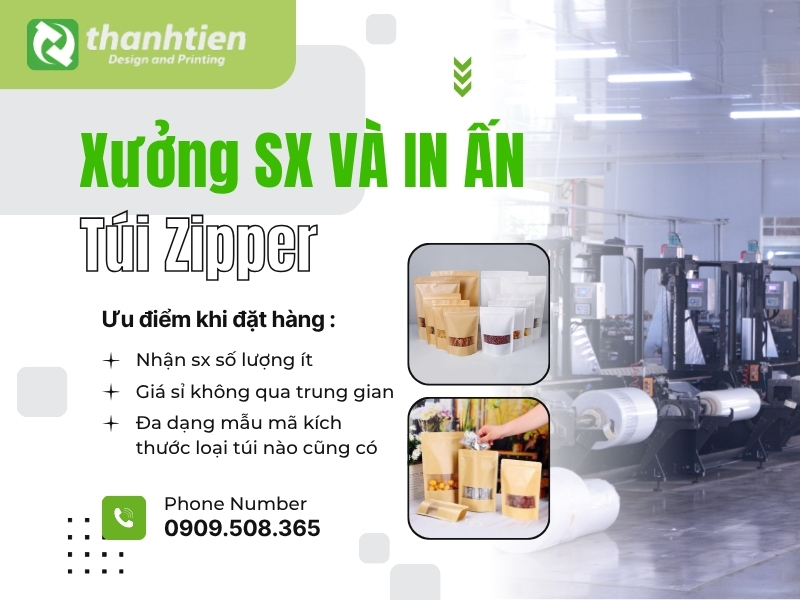 Chuyên cung cấp đa dạng các mẫu túi zipper giá sỉ