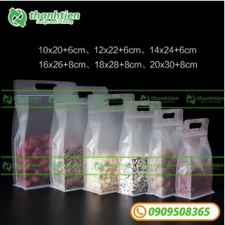 Kích thước bịch zip 8 cạnh