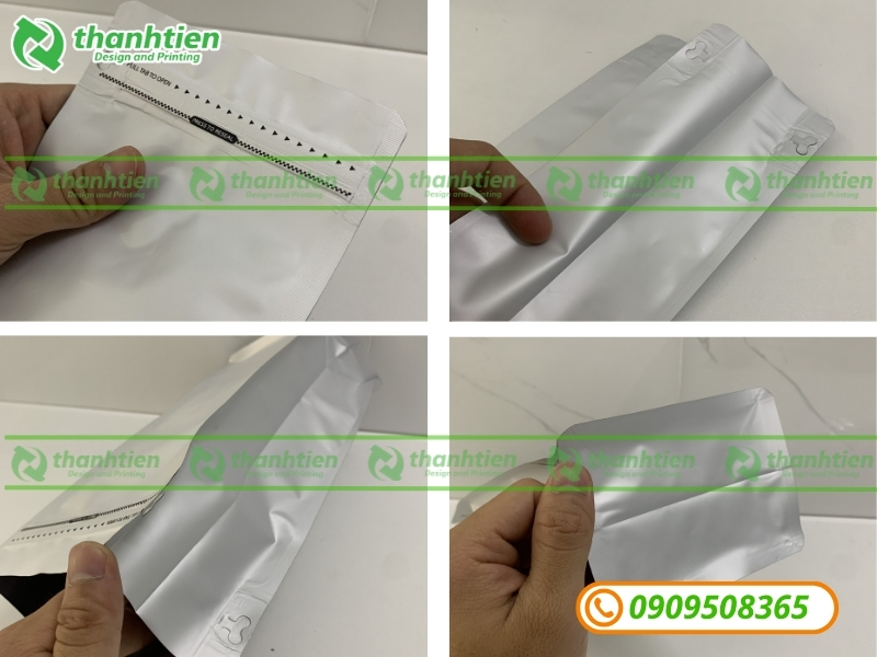Kiểu dáng bao zipper 8 cạnh