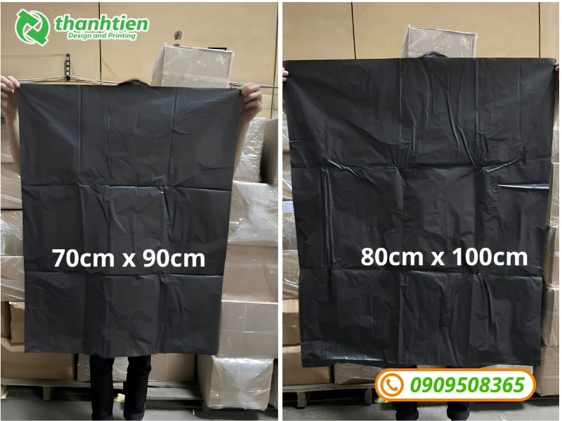 Túi đựng rác công nghiệp 70x90cm, 80x100cm