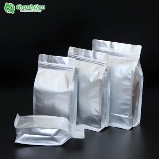 Bao bì zipper bạc 8 cạnh
