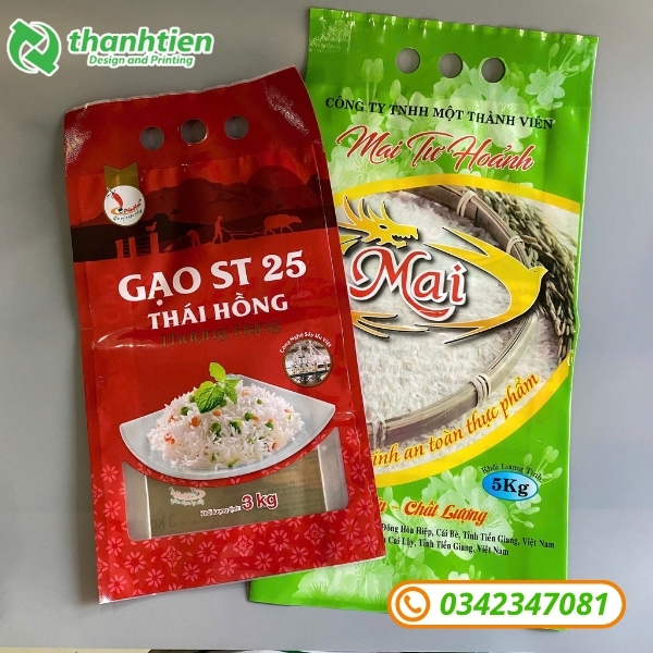 Bao gạo 3kg, 5kg chất lượng