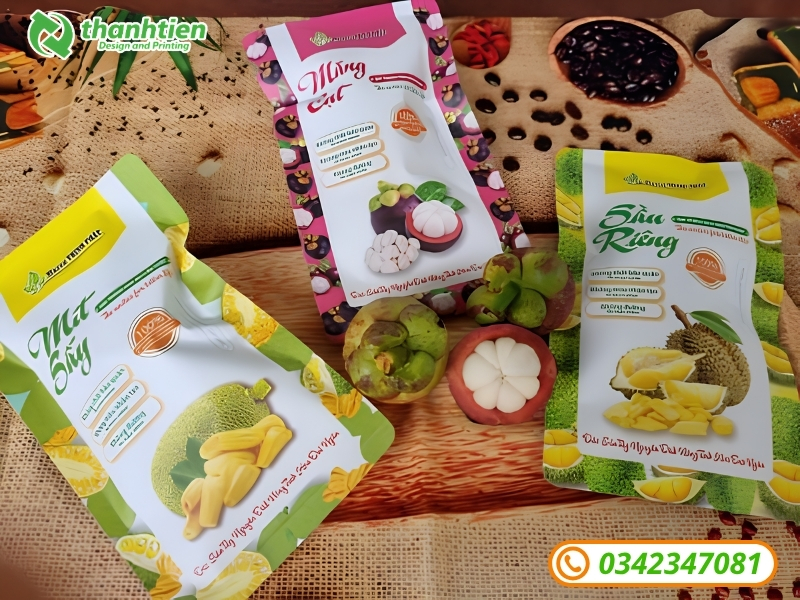 Thiết kế đẹp cho bao bì đựng trái cấy sấy