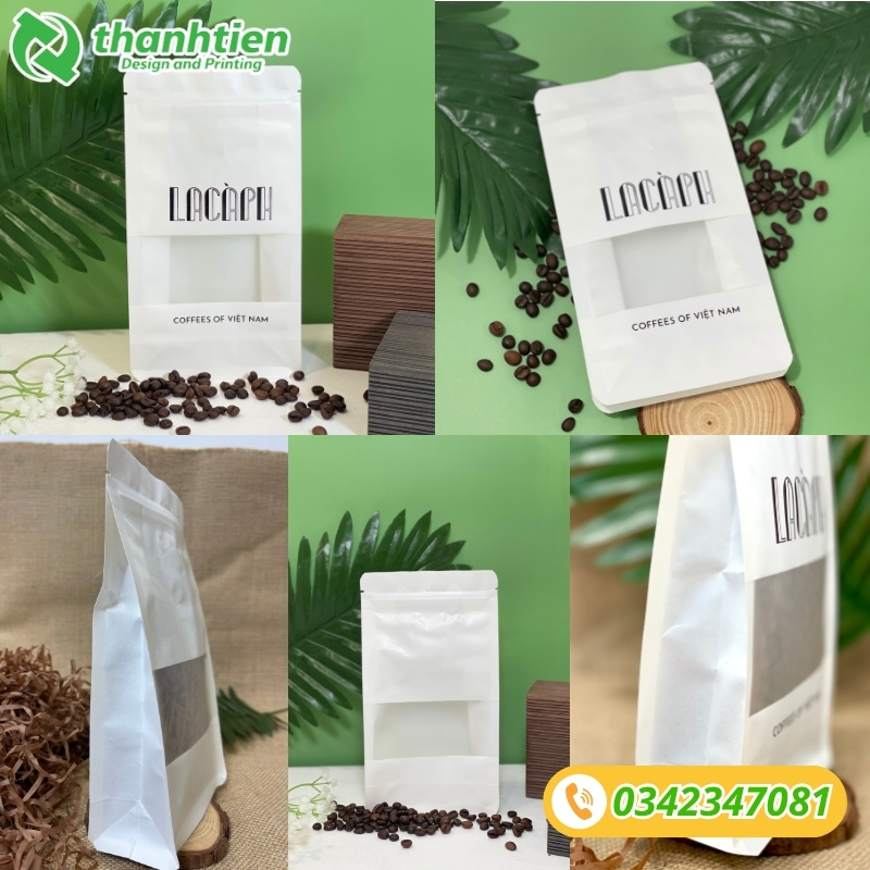 Túi 8 cạnh đựng cà phê