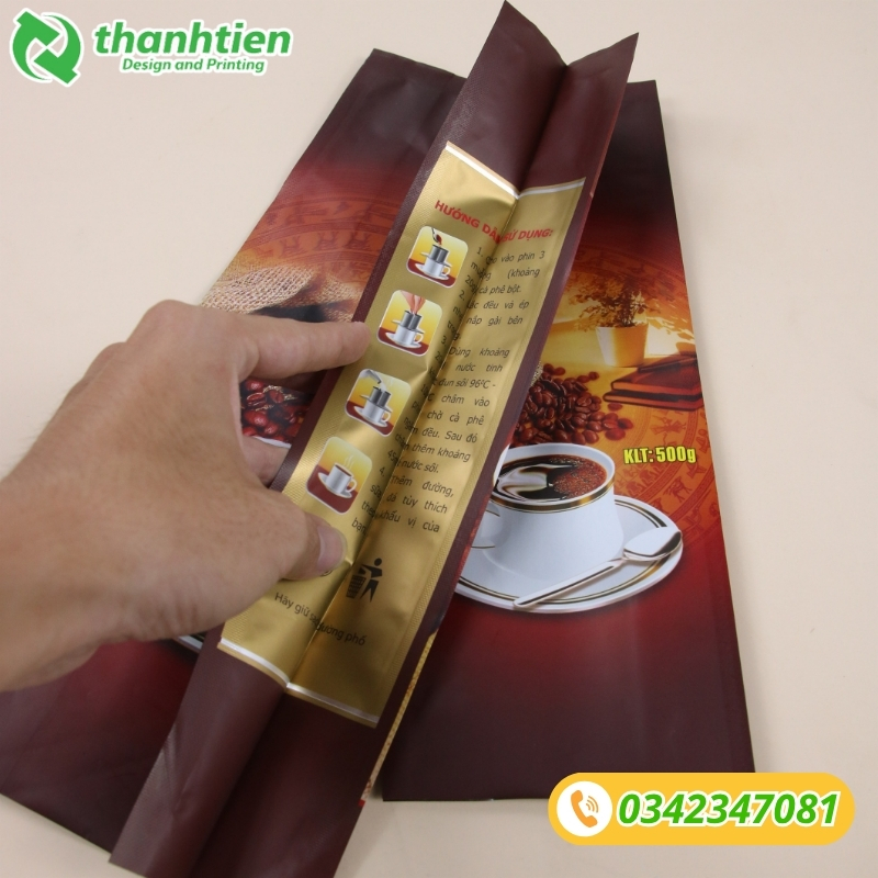 Túi gấp hông đựng cà phê