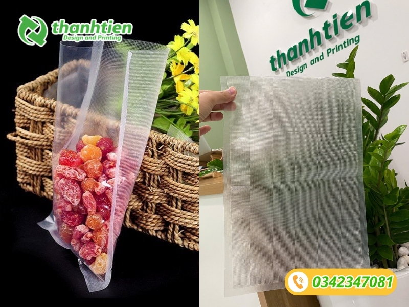 Túi hút chân không 1 mặt nhám