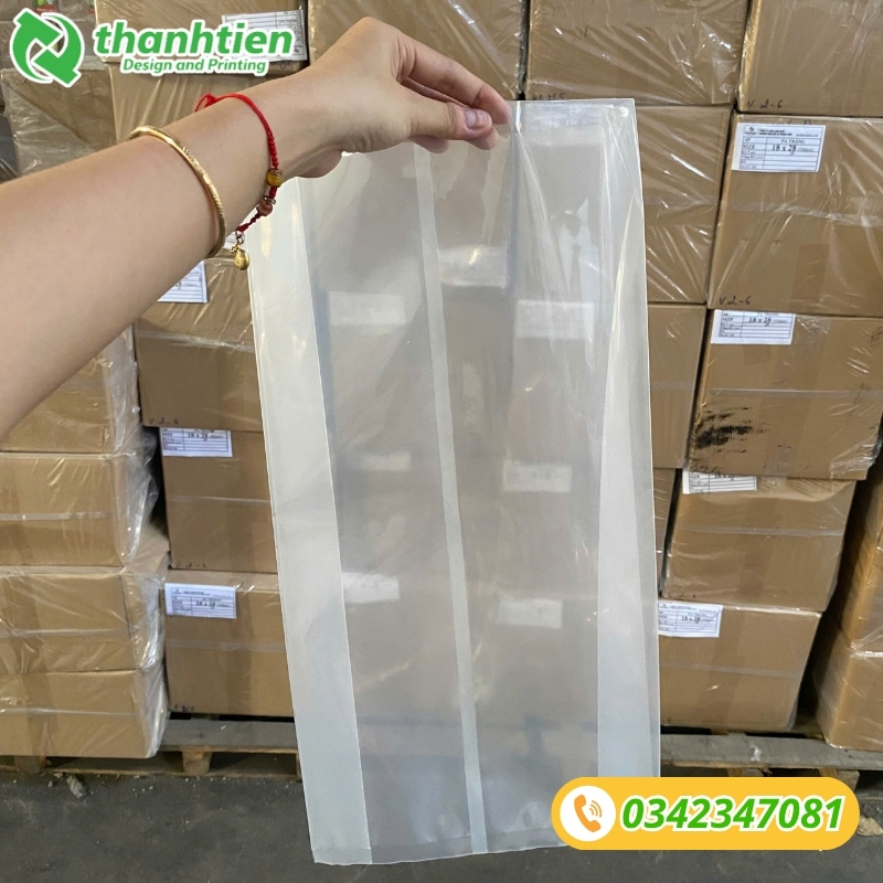 Túi nilon xếp hông size lớn