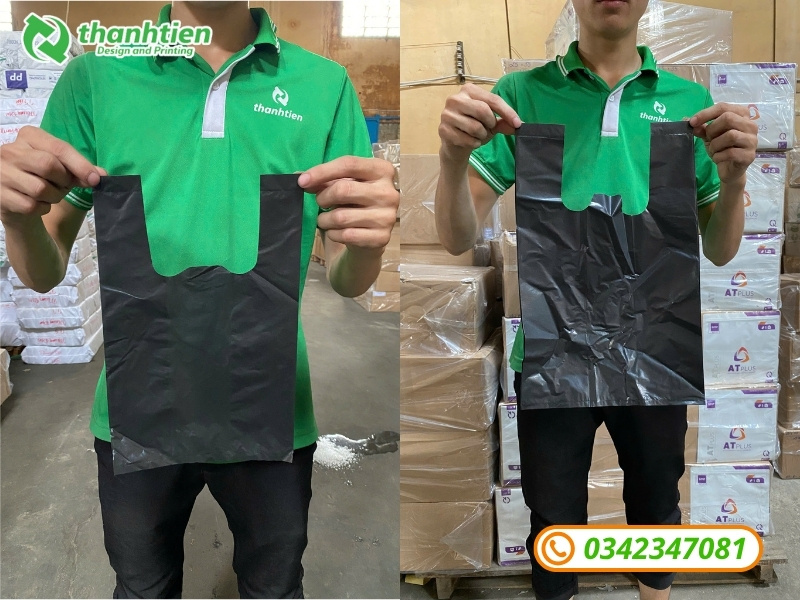 Túi rác 2 quai size tiểu