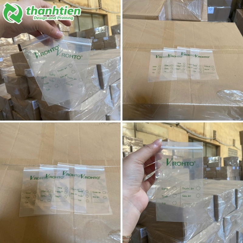 Túi zip chỉ đỏ tại Thành Tiến