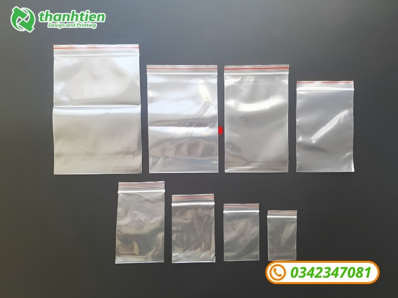 Túi zipper chỉ đỏ giá rẻ