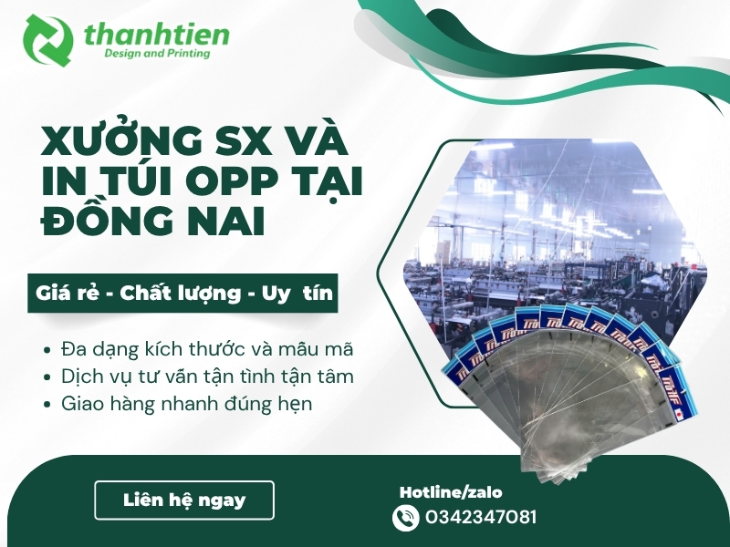 Xưởng sx và in túi opp tại Đồng Nai