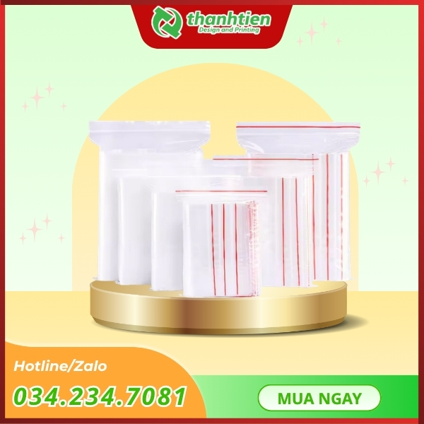 sản xuất túi zip chỉ đỏ