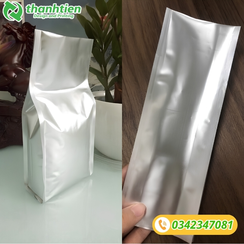 túi bạc ép 4 cạnh