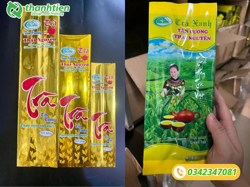 Bao bì đóng gói trà xanh