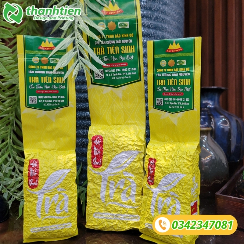 Bao bì đựng trà xanh