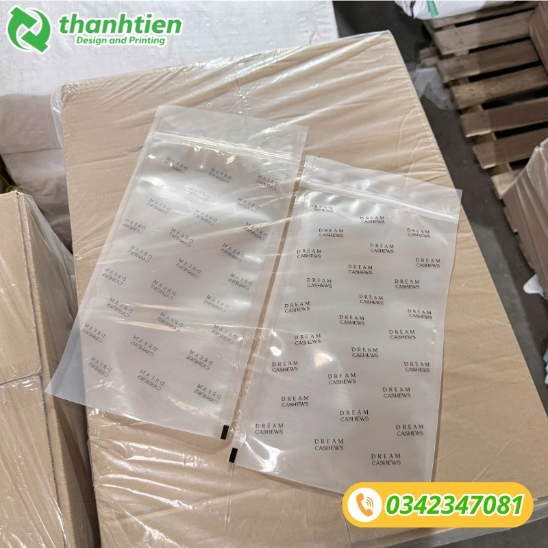In ấn túi zip hút chân không sắc nét